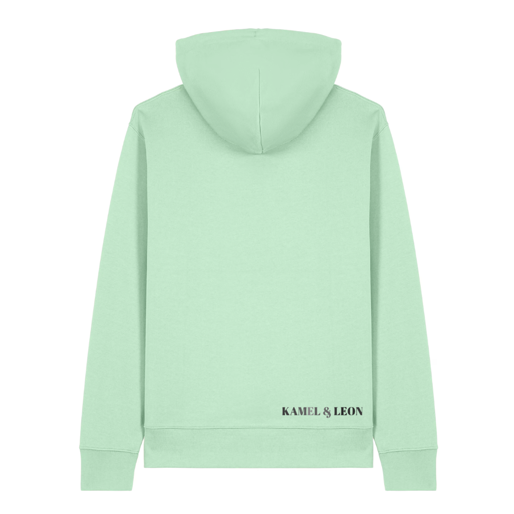 Hoodie Vert Kamel & Léon – Coton 350 GSM | EmotionWear