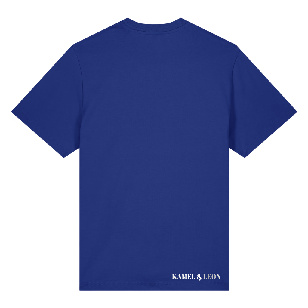 T-shirt Indigo Kamel & Léon – Coton 210 GSM | EmotionWear
