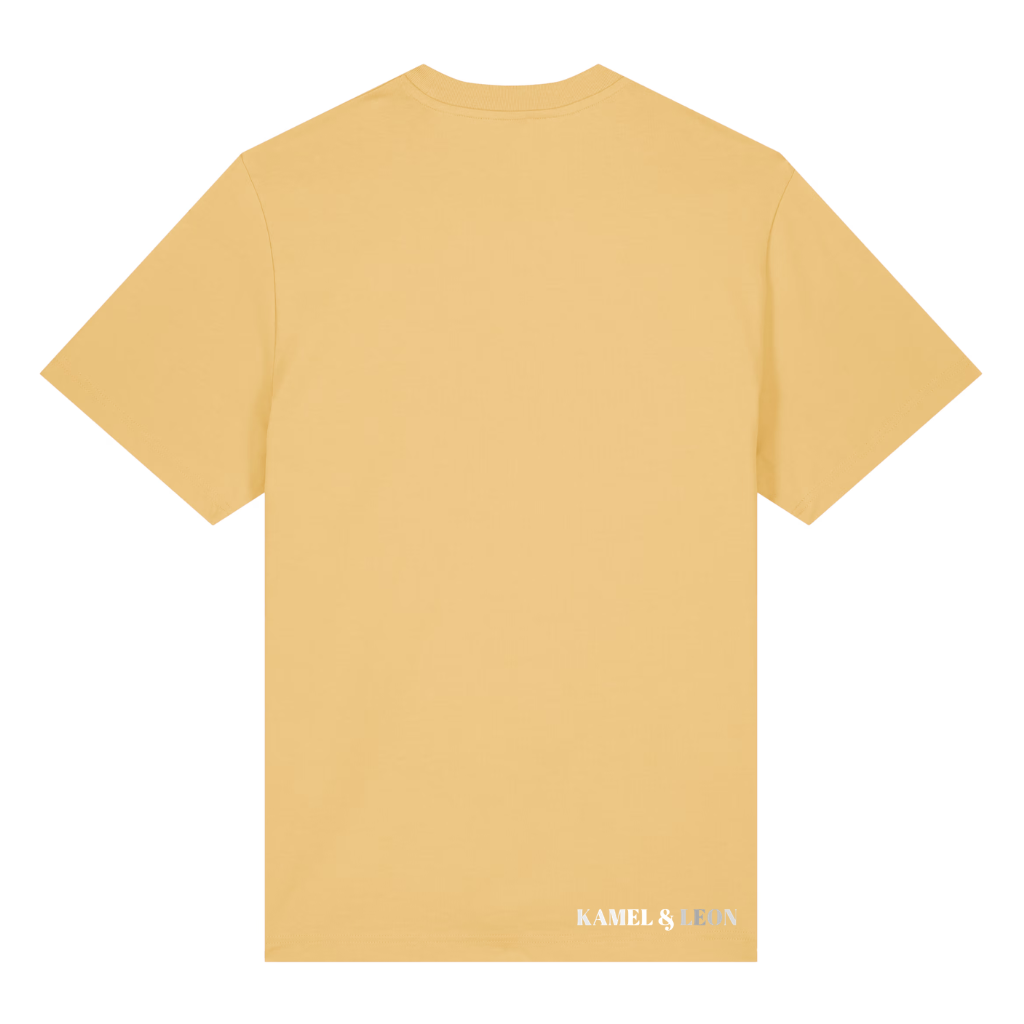T-shirt Jaune Kamel & Léon – Coton 210 GSM | EmotionWear