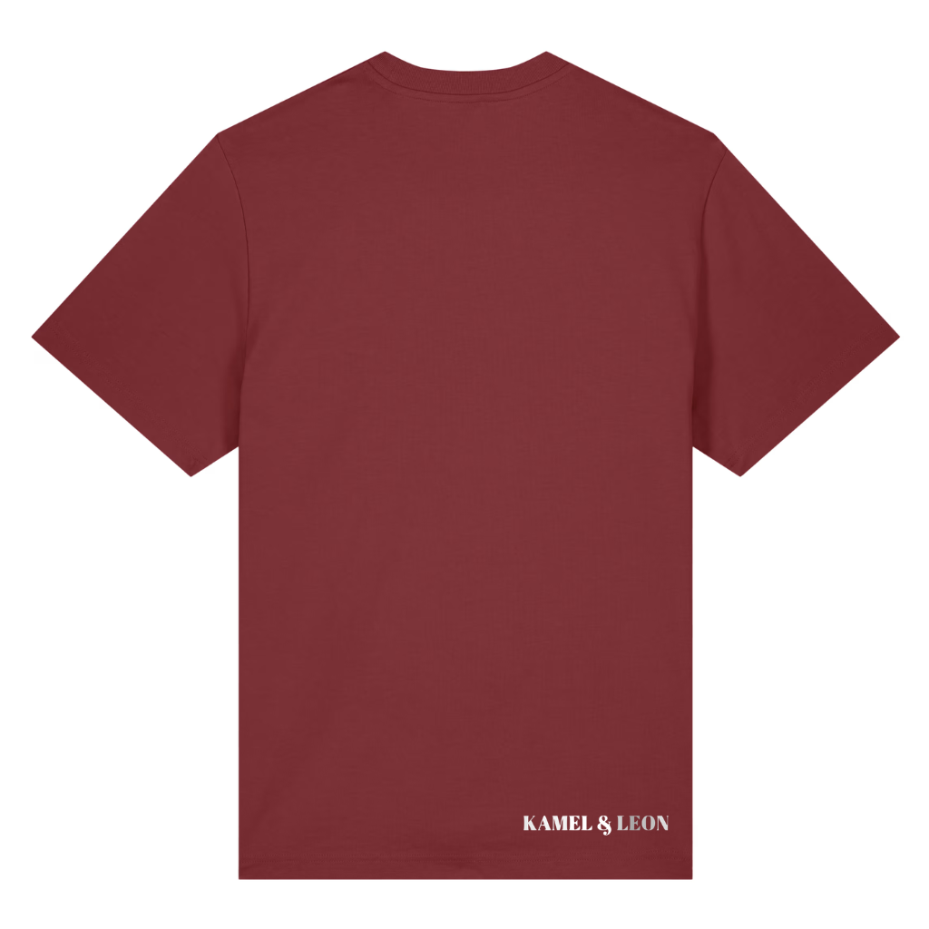 T-shirt Rouge Kamel & Léon – Coton 210 GSM | EmotionWear