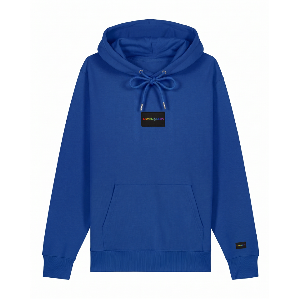 Hoodie Indigo Kamel & Léon – Coton 350 GSM | EmotionWear