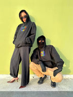 Birth Of Colors - Hoodie noir unisexe - Box Logo #name inclus KAMEL&LEON