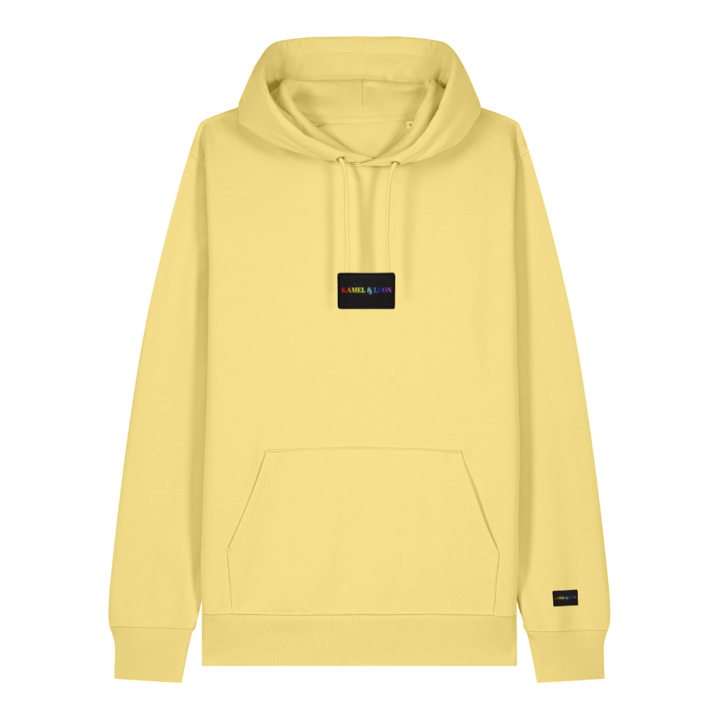 Hoodie Jaune Kamel & Léon – Coton 350 GSM | EmotionWear
