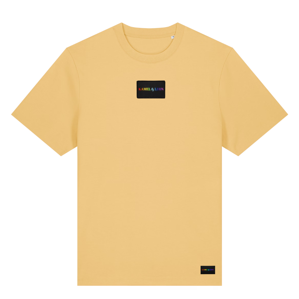 T-shirt Jaune Kamel & Léon – Coton 210 GSM | EmotionWear